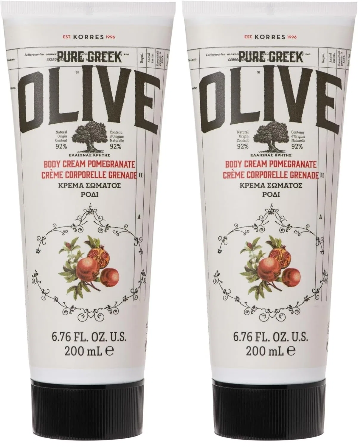 Увлажняющее молочко для тела KORRES Olive & Pomegranate Korres