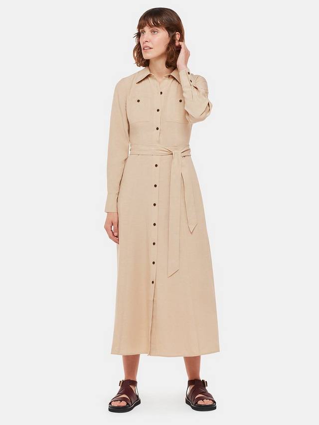

Рубашка миди petite estella Whistles, цвет Neutral