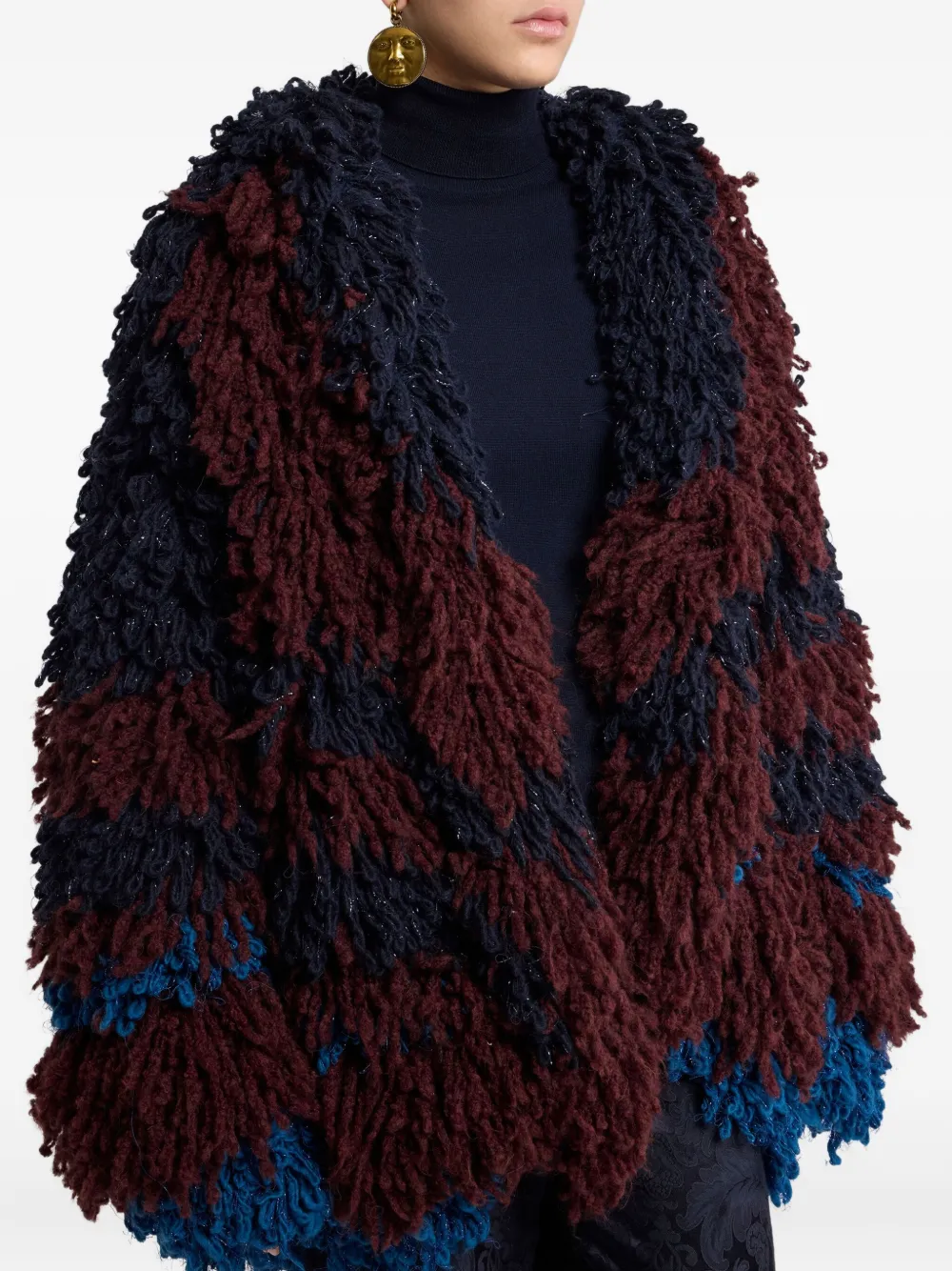 

Жакет с меховой строчкой ETRO, красный
