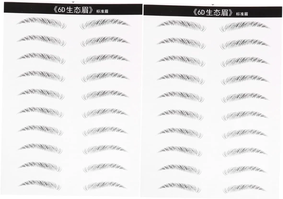 Накладные брови Asakkura, 2 шт., черный