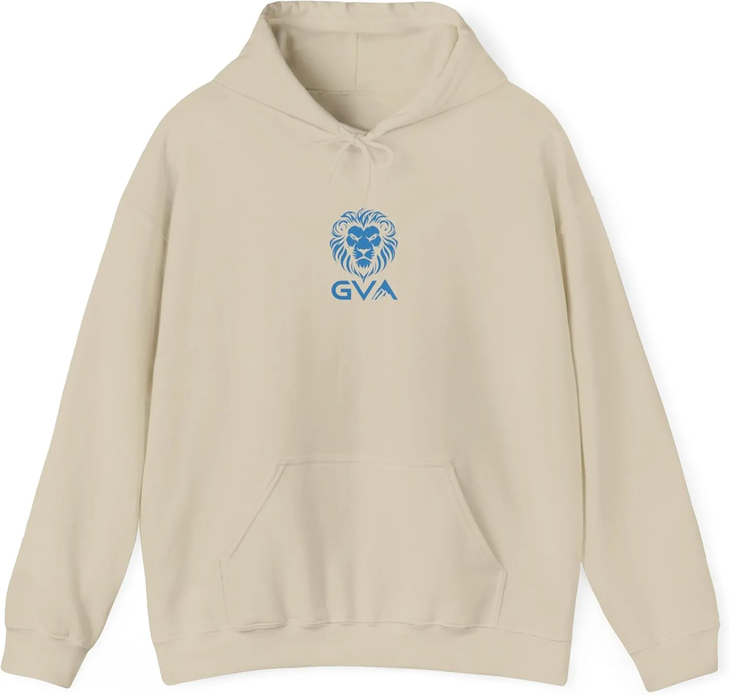 

Толстовка с логотипом в виде стилизованной головы льва, синий градиент Good Vibes Alpha