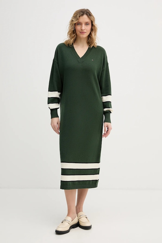 

Платье с добавлением кашемира Tommy Hilfiger, зеленый