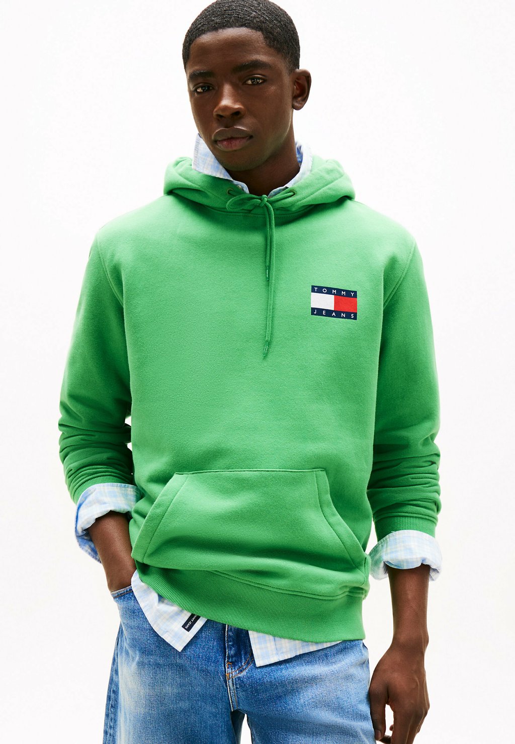 

Толстовка с капюшоном REG ESSENTIAL FLAG HOOD - Sweatshirt Tommy Jeans, зеленый