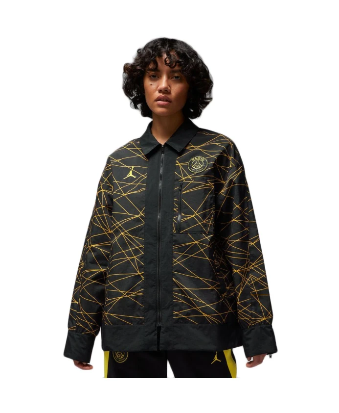 

Худи «Пари Сен-Жермен» черно-желтого цвета Jordan, черный