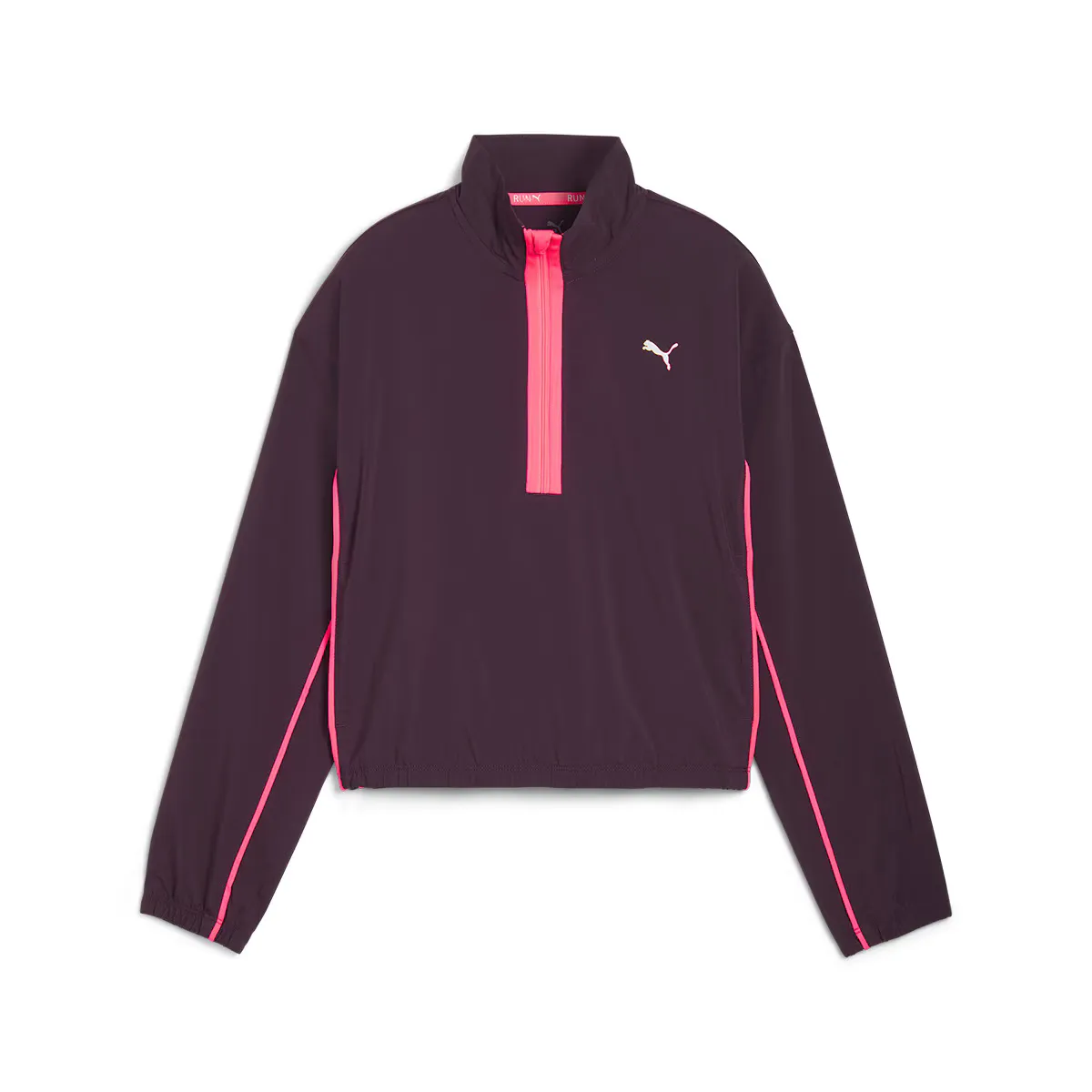 

RUN FOR HER ТКАНАЯ ЖЕНСКАЯ КУРТКА НА МОЛНИИ 1/2 ZIP Puma, пурпурный