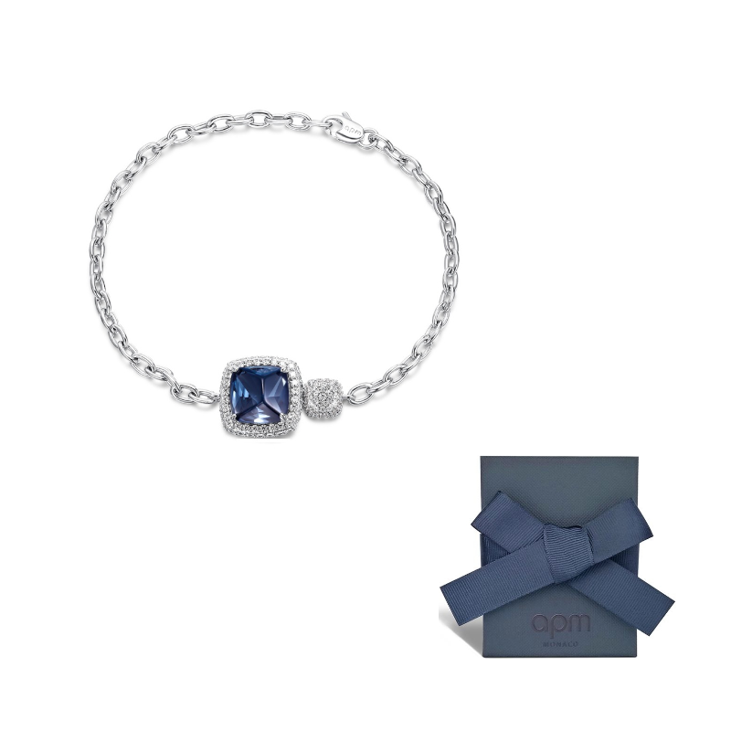

Apm Monaco браслет из 925 стерлингового серебра женский blue