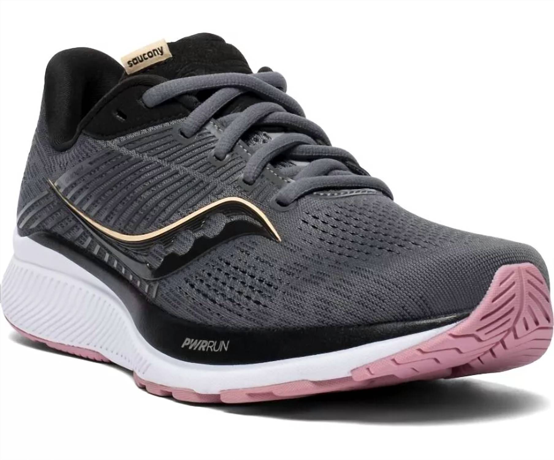 Кроссовки для бега Women's Guide 14 в цвете Charcoal/Rose SAUCONY — фото 2