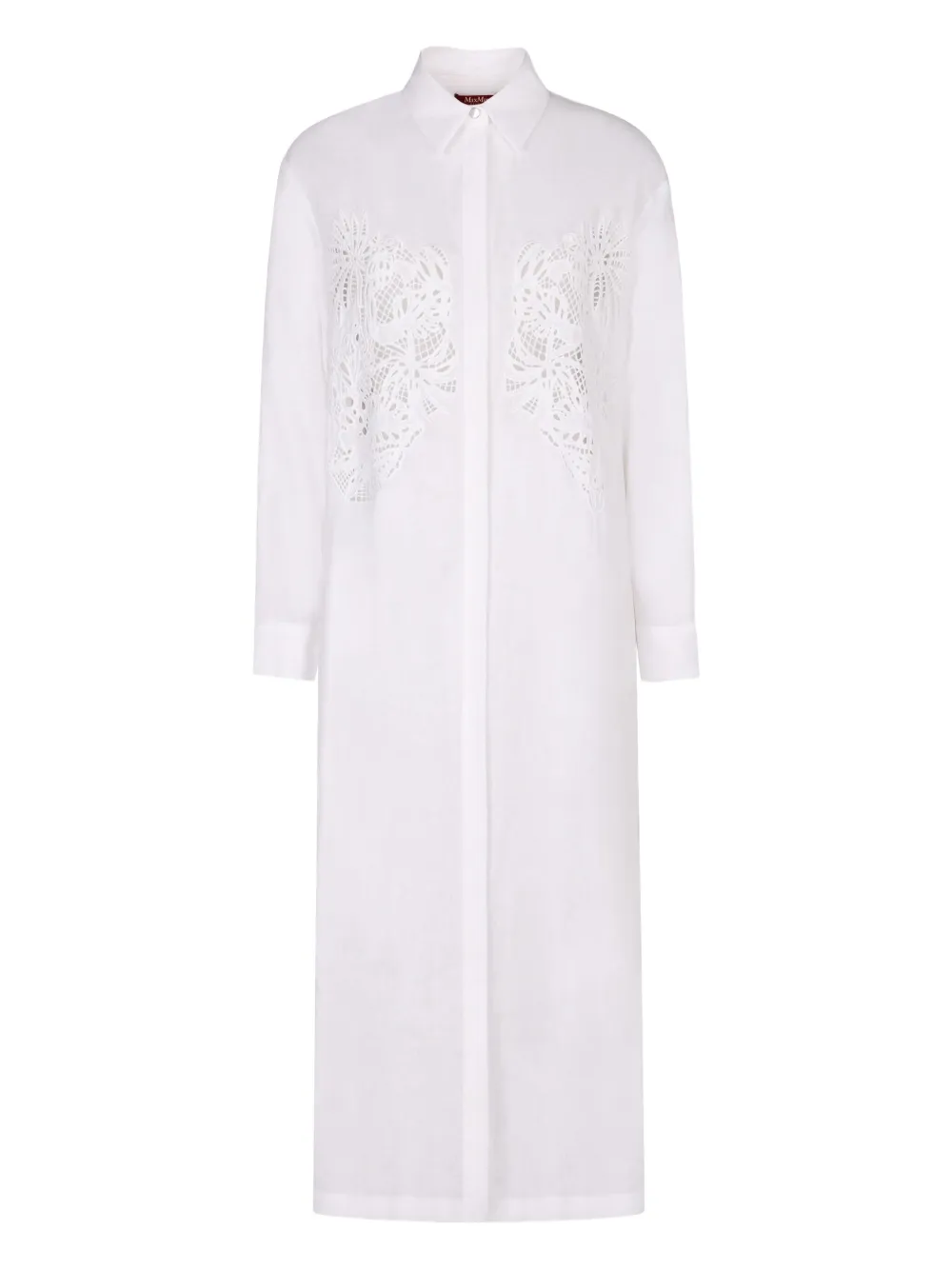 

Льняное платье миди MAX MARA, белый
