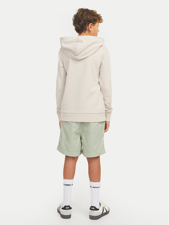 Шорты свободного кроя из ткани Jaiden 12275023 Jack&Jones Junior, серый — фото 3