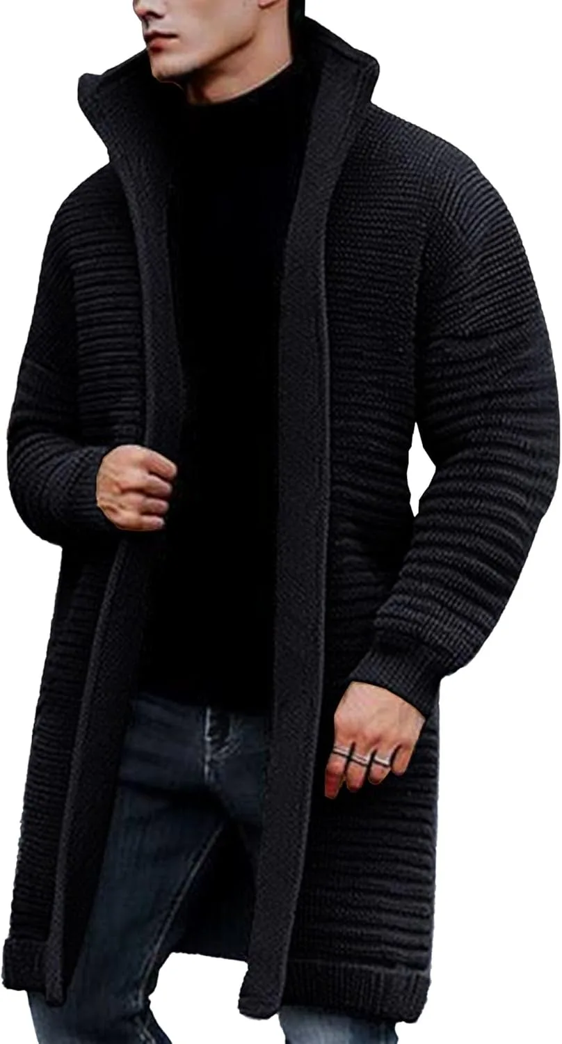 

Мужской кардиган из трикотажа с лацканами