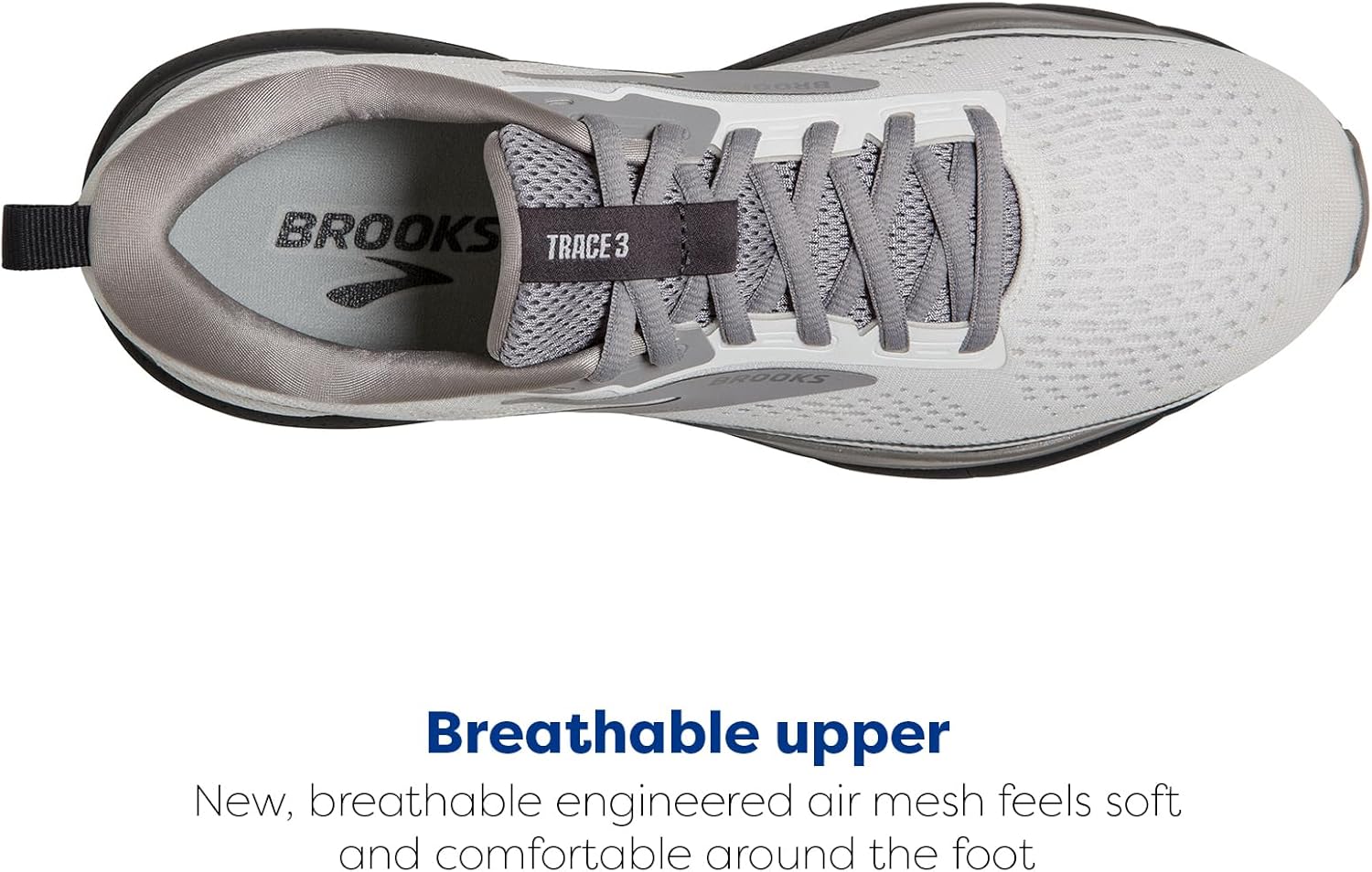 Мужские нейтральные беговые кроссовки Brooks Trace 3, белый — фото 4