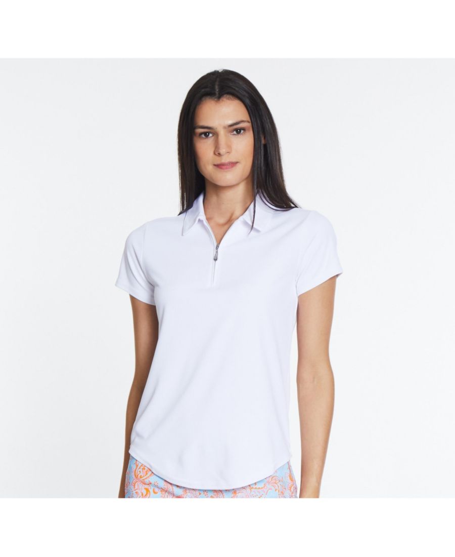 

Женская рубашка поло Courte с коротким рукавом Sport Haley, Bright white