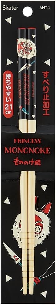 

Бамбуковые палочки для еды Skater ANT4 8,3 дюйма (21 см) Princess Mononoke Face Studio Ghibli
