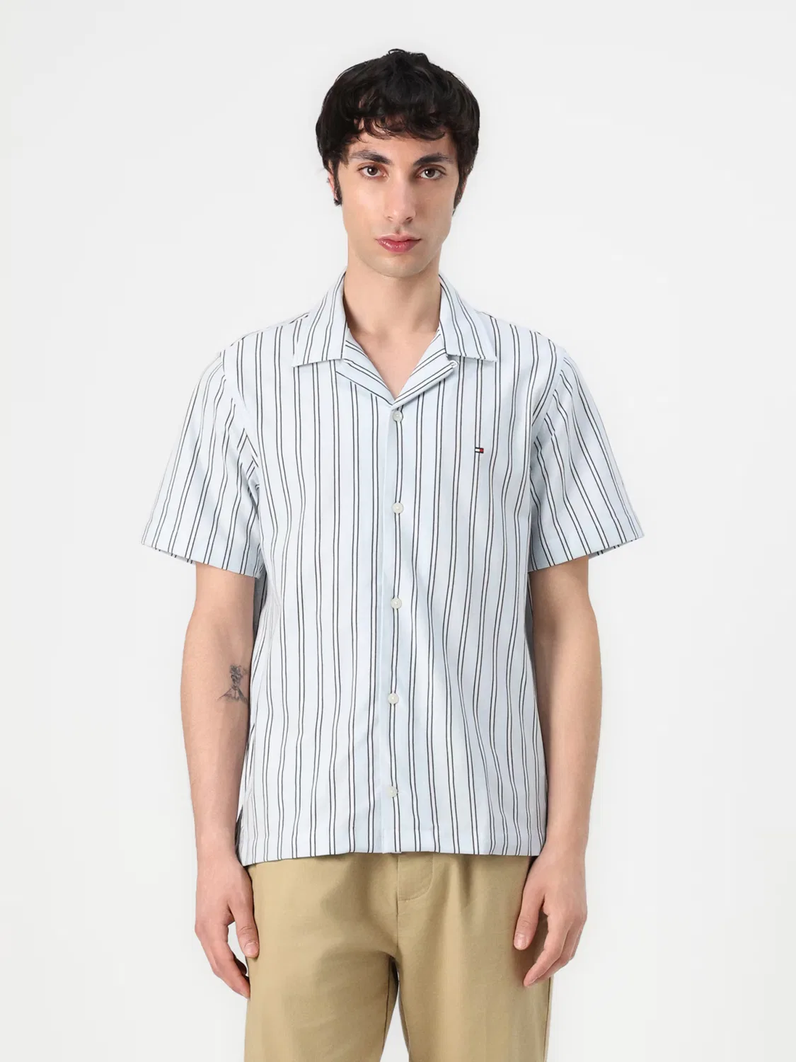 Удобная рубашка на пуговицах Tommy Hilfiger, Light Blue — фото 2