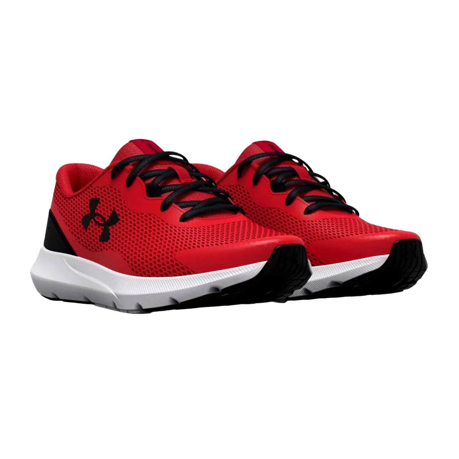 Кроссовки Under Armour BGS Surge 3 красно-белые 3024989-600 для школьников — фото 4