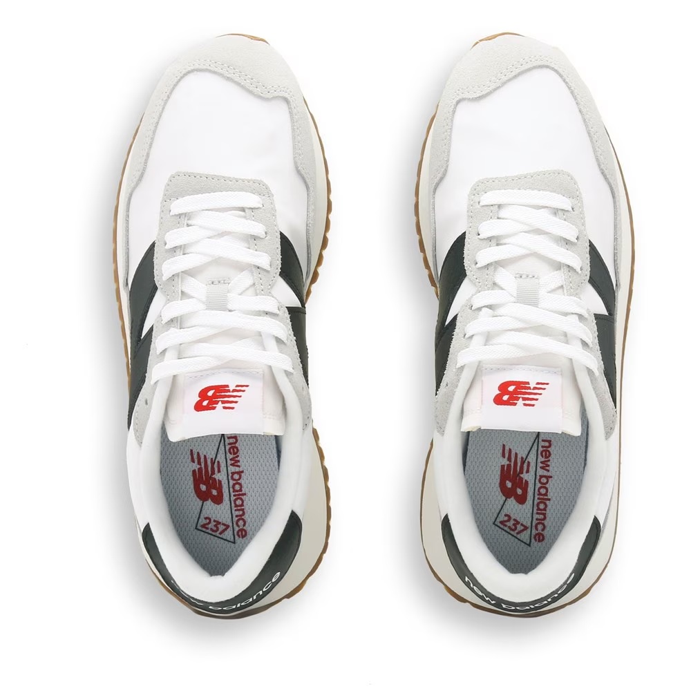Кроссовки 237 retro New Balance, white/black/gum — фото 4