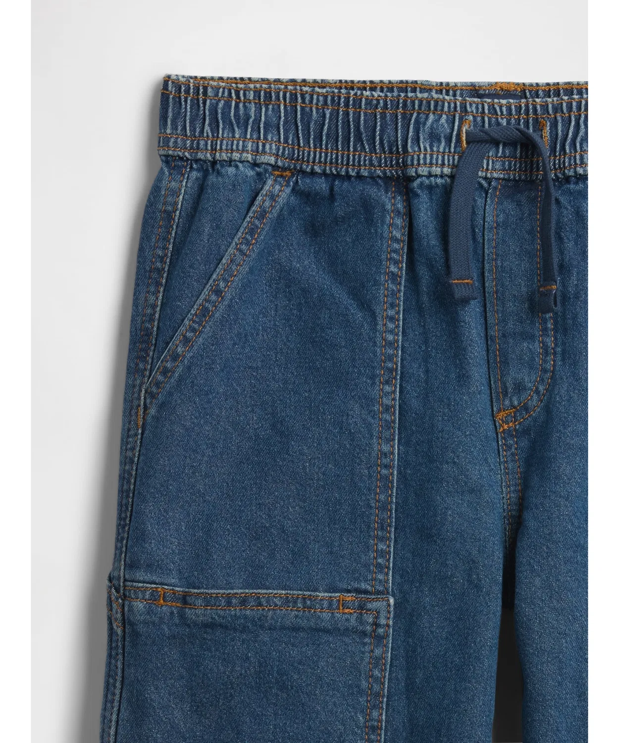 Джинсовые джоггеры для детей, Relaxed Fit, Gap, синие — фото 3