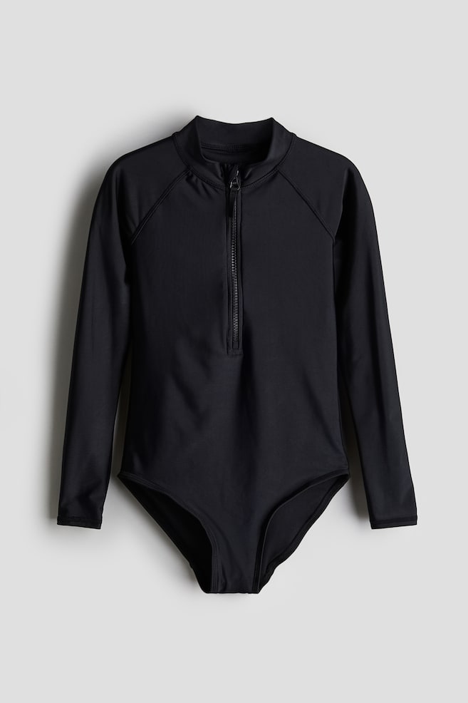 

Купальник с длинными рукавами H&M, черный