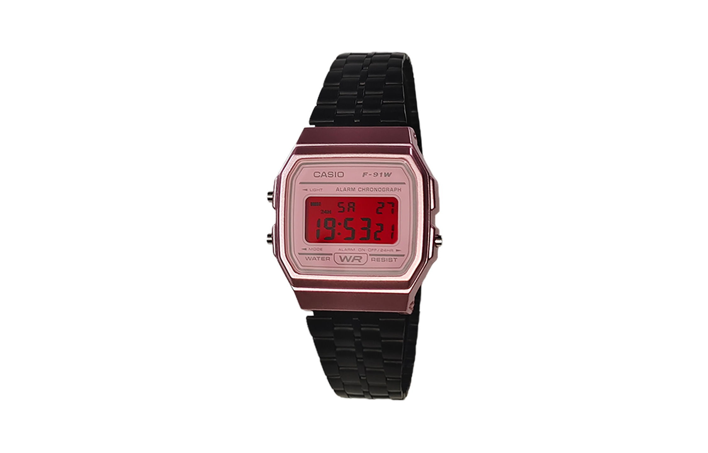 

CASIO Часы Retrofit Series Quartz Movement Stainless Steel Strap Watch Men's Watch Pink Watch Dial