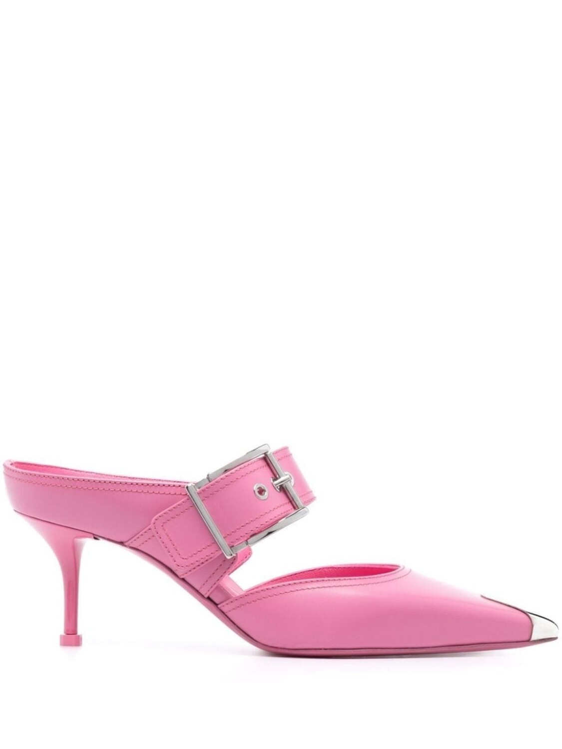 

Alexander McQueen мюли с контрастным носком, розовый