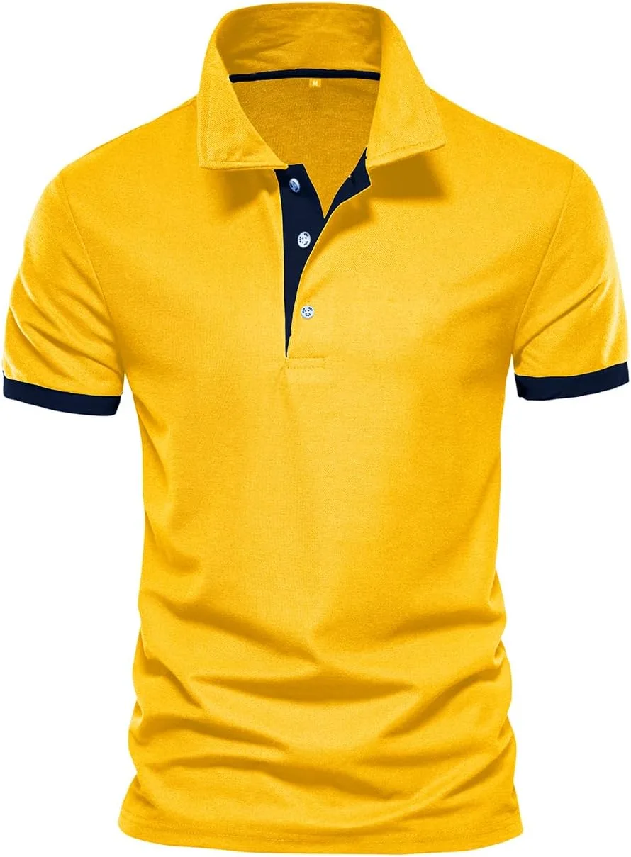 

Мужская повседневная поло с принтом, короткий рукав Lasjixion