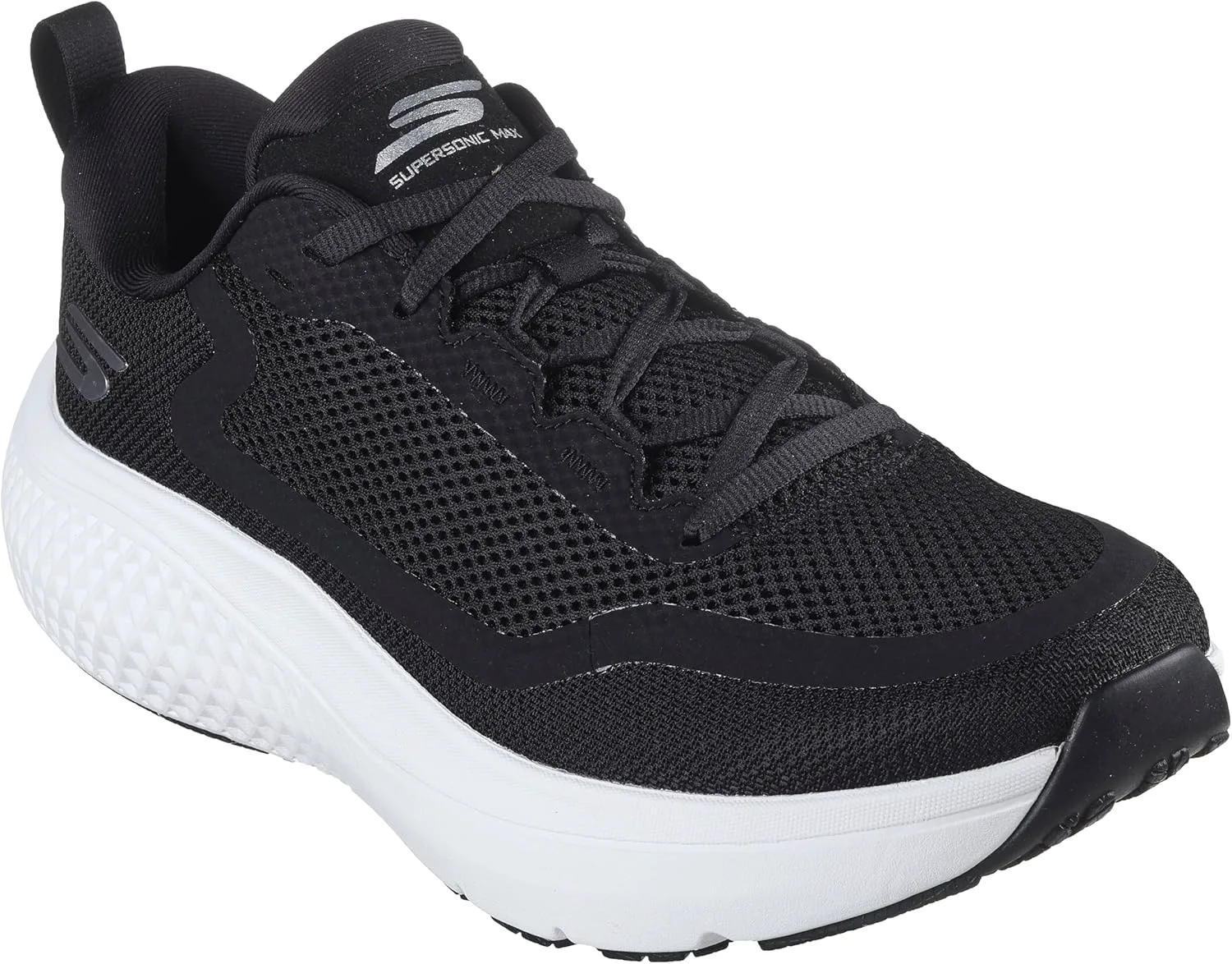 Мужские кроссовки Skechers Go Run Supersonic Max, черно-белый — фото 2