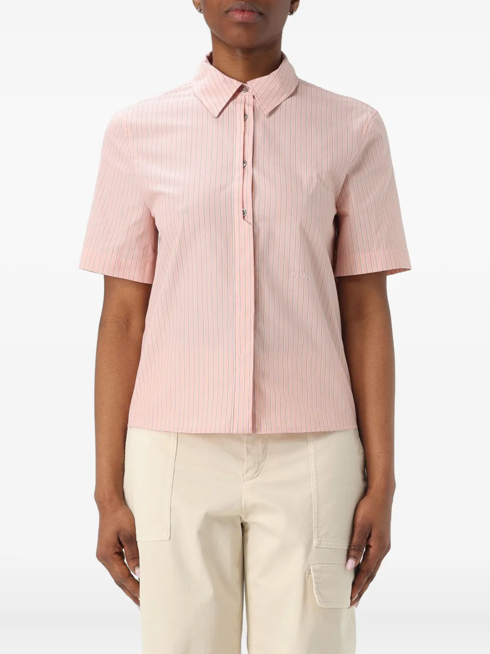 

Рубашка в полоску Pinko, розовый