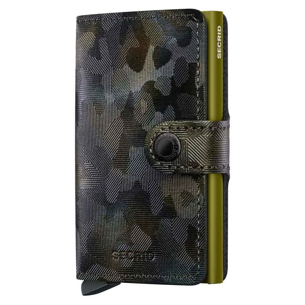 

Кожаный кошелек Secrid Miniwallet Jungle, зеленый