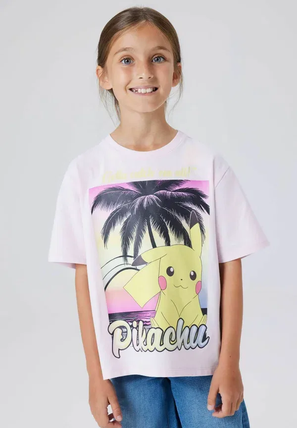 Футболка с принтом Pokemon Name It, цвет лавандовый туман