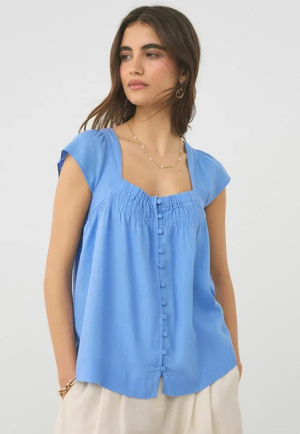 Блуза Next, 2 pack, pastel blue ecru floral — фото 2