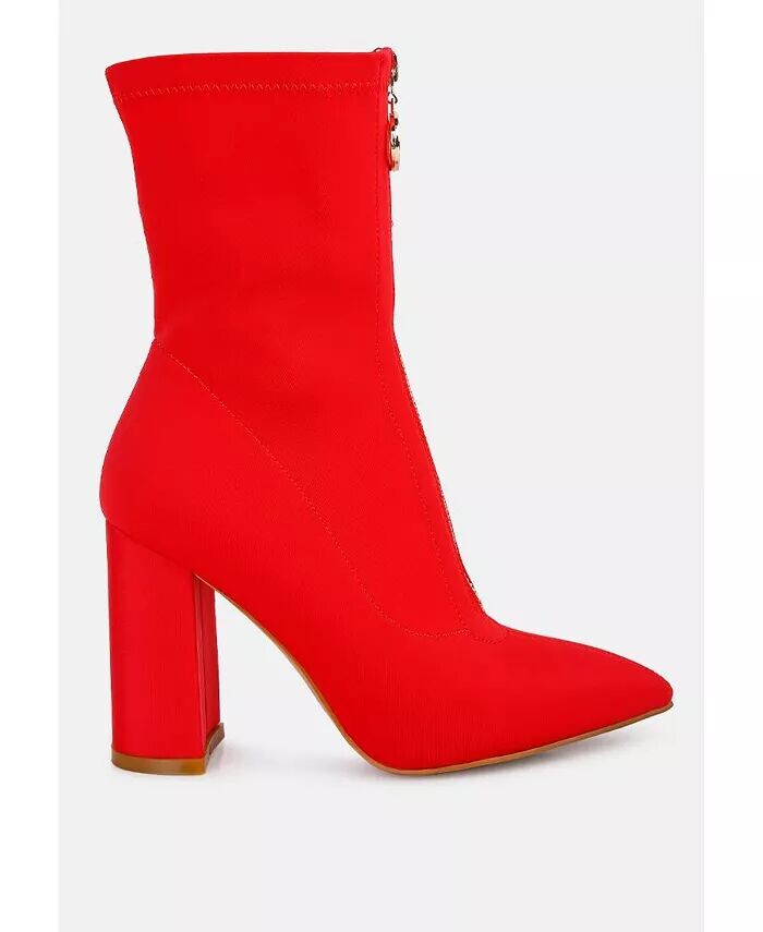 ботинки из микрофибры bobbettes на блочном каблуке London Rag, красный