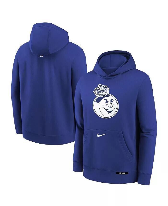 

Толстовка с капюшоном из флиса Sacramento Kings 2024/25 City Edition Club Blue для больших мальчиков и девочек Nike