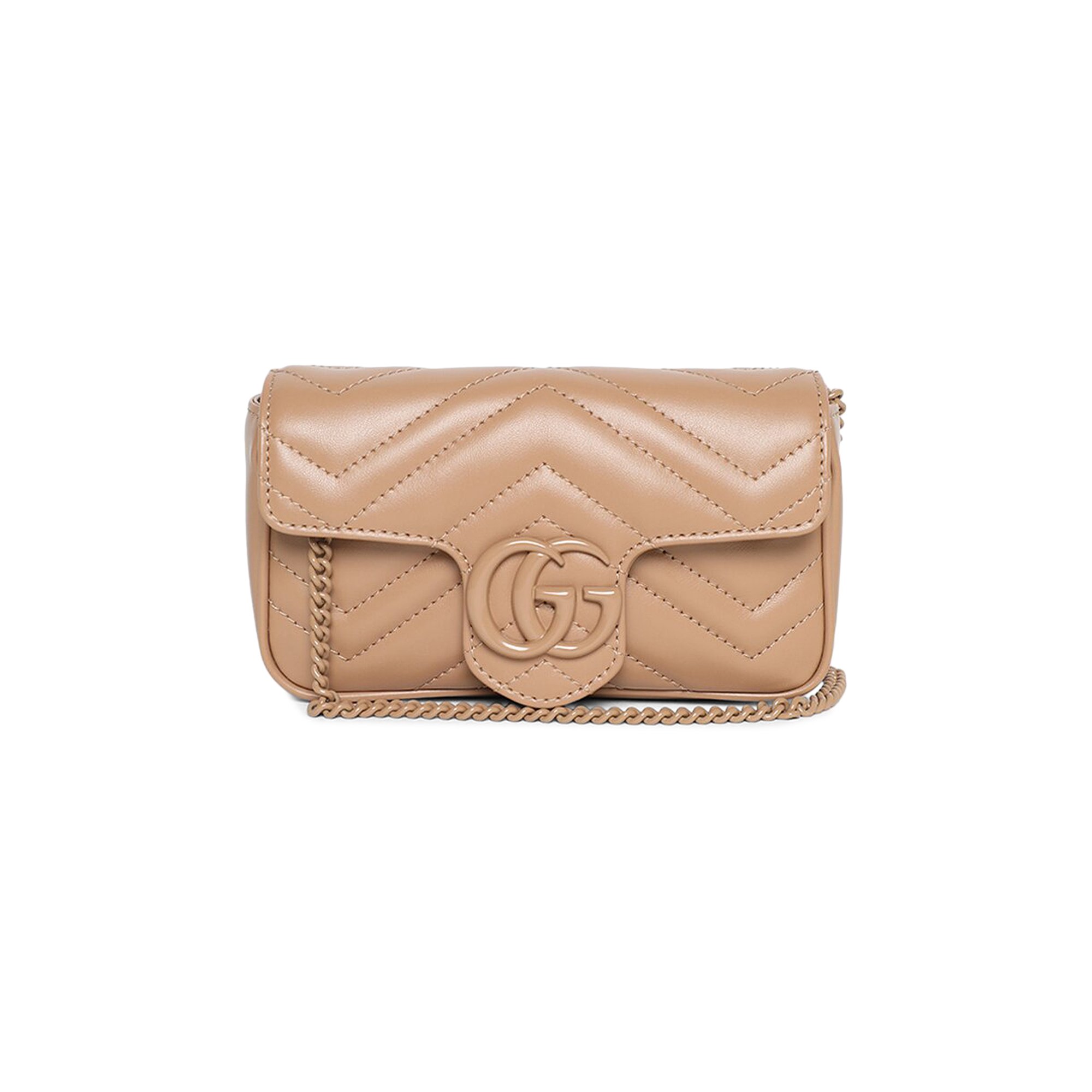 

Супермини-сумка Gucci GG Marmont Matelasse Camelia