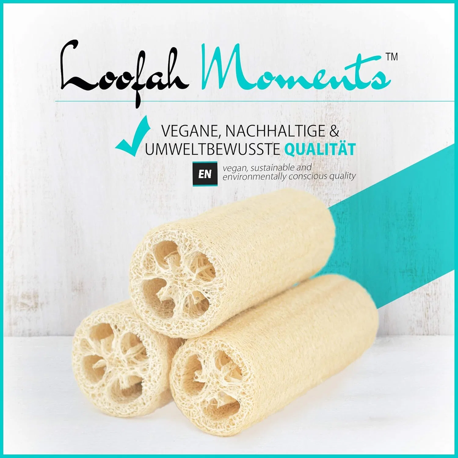 Натуральная губка люфа Loofah Moments 10.5 см Loofah Moments — фото 2