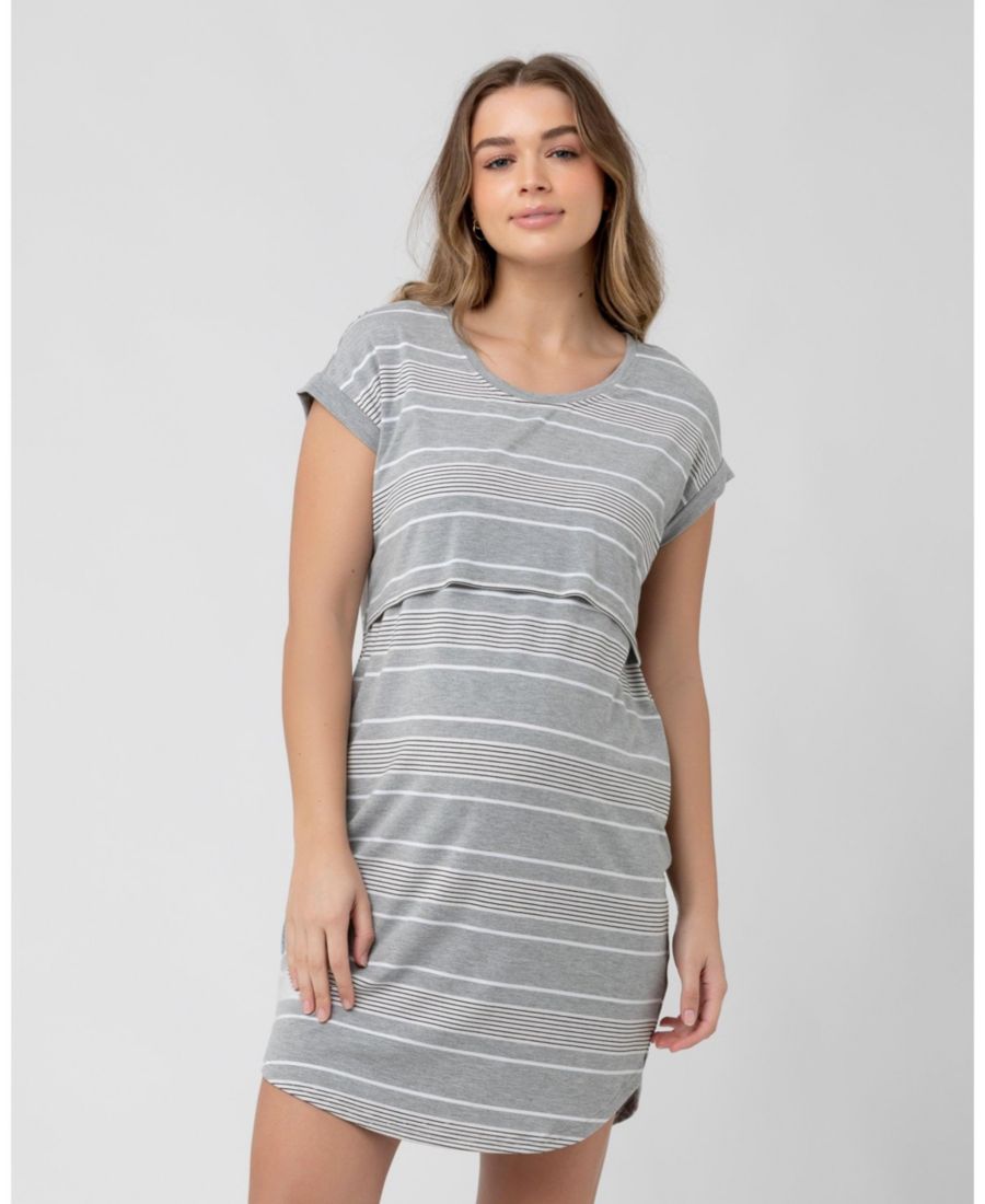 

Ночная рубашка для кормления Maternity Ripe Stevie Ripe Maternity, Silver/white/black