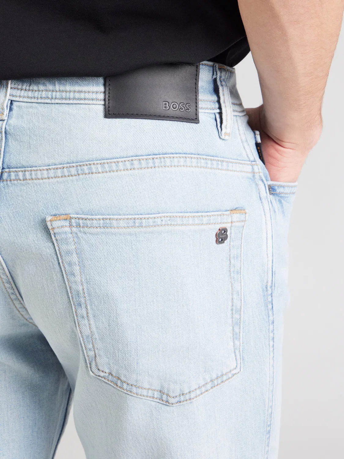 Джинсы Boss Regular Jeans RE.MAINE-1 синего цвета — фото 2