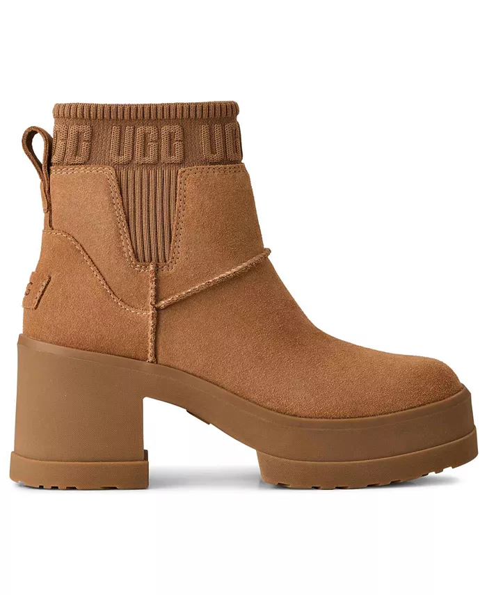 Женские ботинки Chelsea Moxy на квадратном каблуке Ugg, коричневый — фото 2