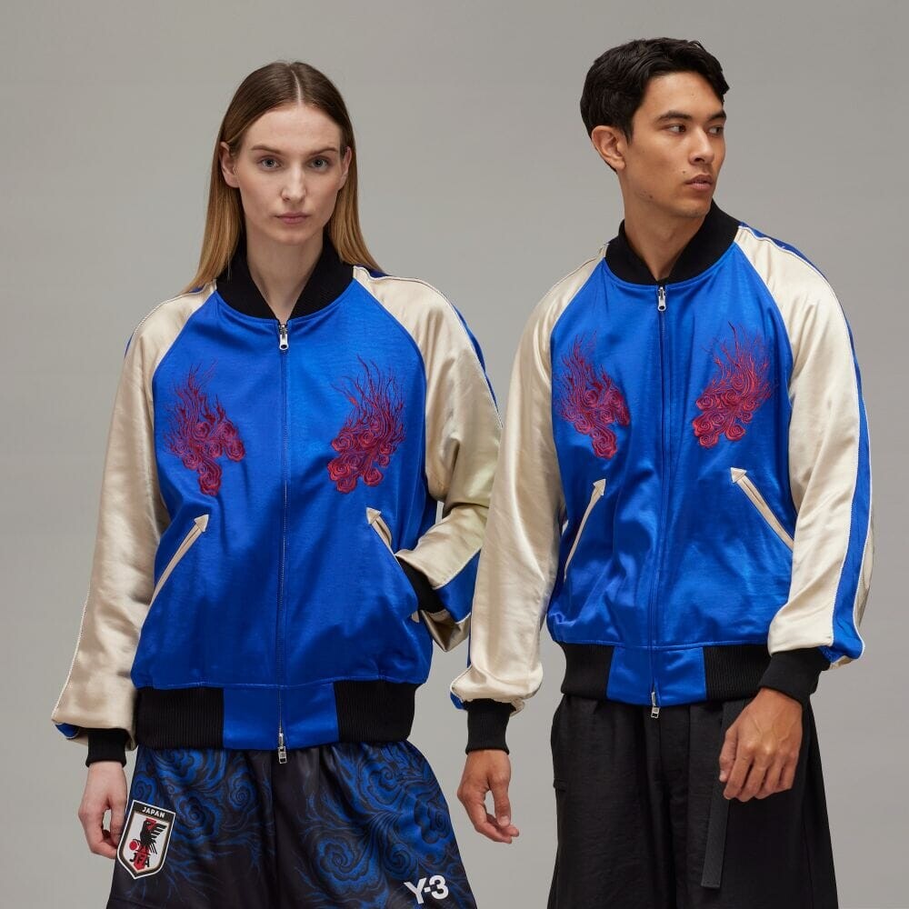 

Куртка Adidas Y-3 JFA Souvenir Jacket, цвет Bold Blue/Champagne/Black