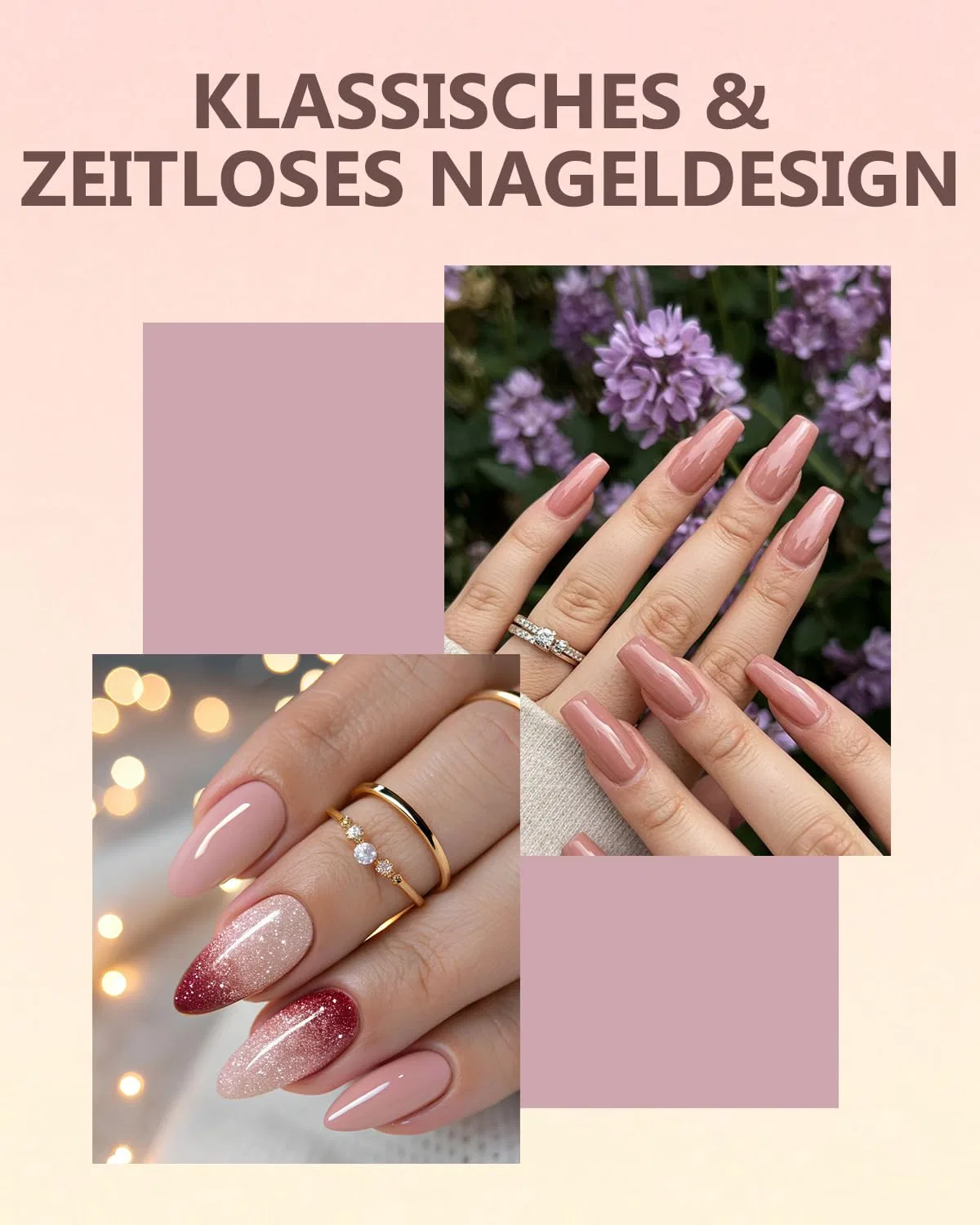 Набор для наращивания ногтей акриловой пудрой «Dipping Powder Nails Set» от Aokitec, 12 предметов Aokitec, 01-Light Nude Pink — фото 4
