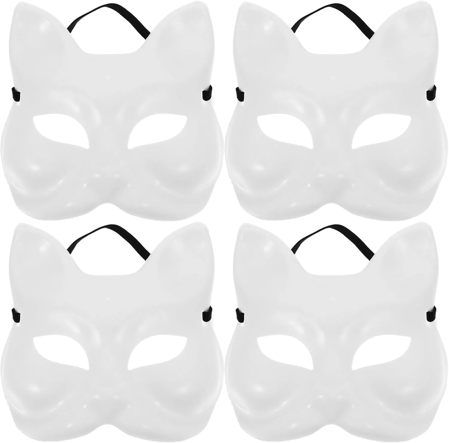 Маска для лица DEARMAMY — С ручной росписью Terrier Mask Fox Cat White Blank Mask, , , белый