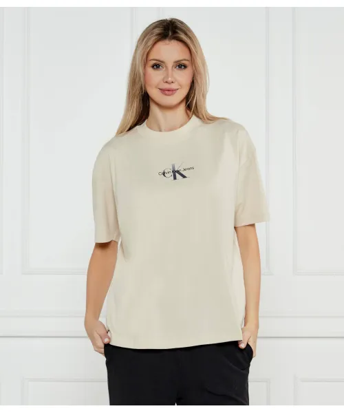 

Футболка Boyfriend fit Calvin Klein Jeans, бежевый