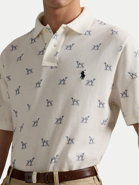 Рубашка-Поло с завышенной талией 710974597001 Polo Ralph Lauren, экрю — фото 4