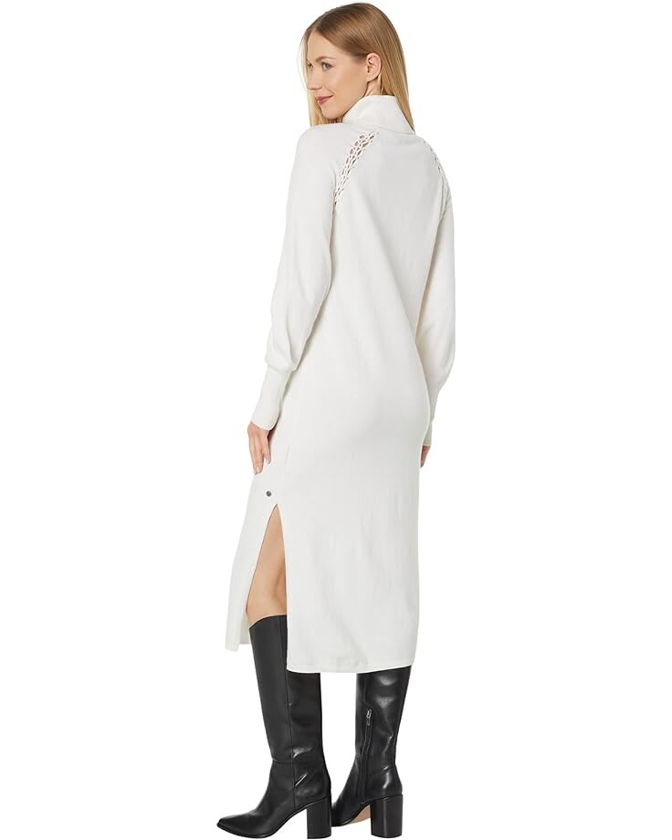 

Платье Ted Baker Malorri Knit Midi Dress with Stitch Insert, белый