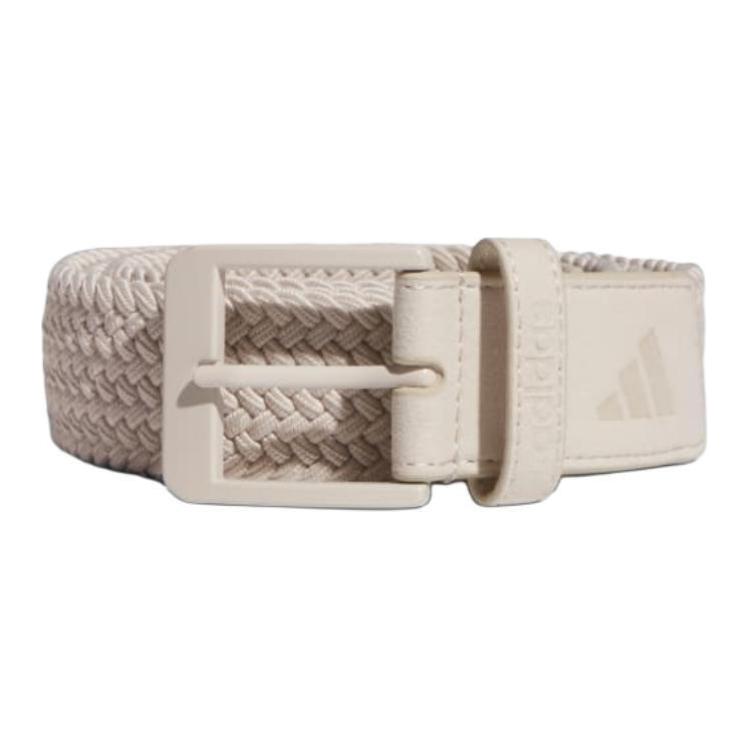 

Adidas Переработанный полиэстер Металл Растягивающийся тканый ремень мужской бежевый шириной 3,5 см, Beige