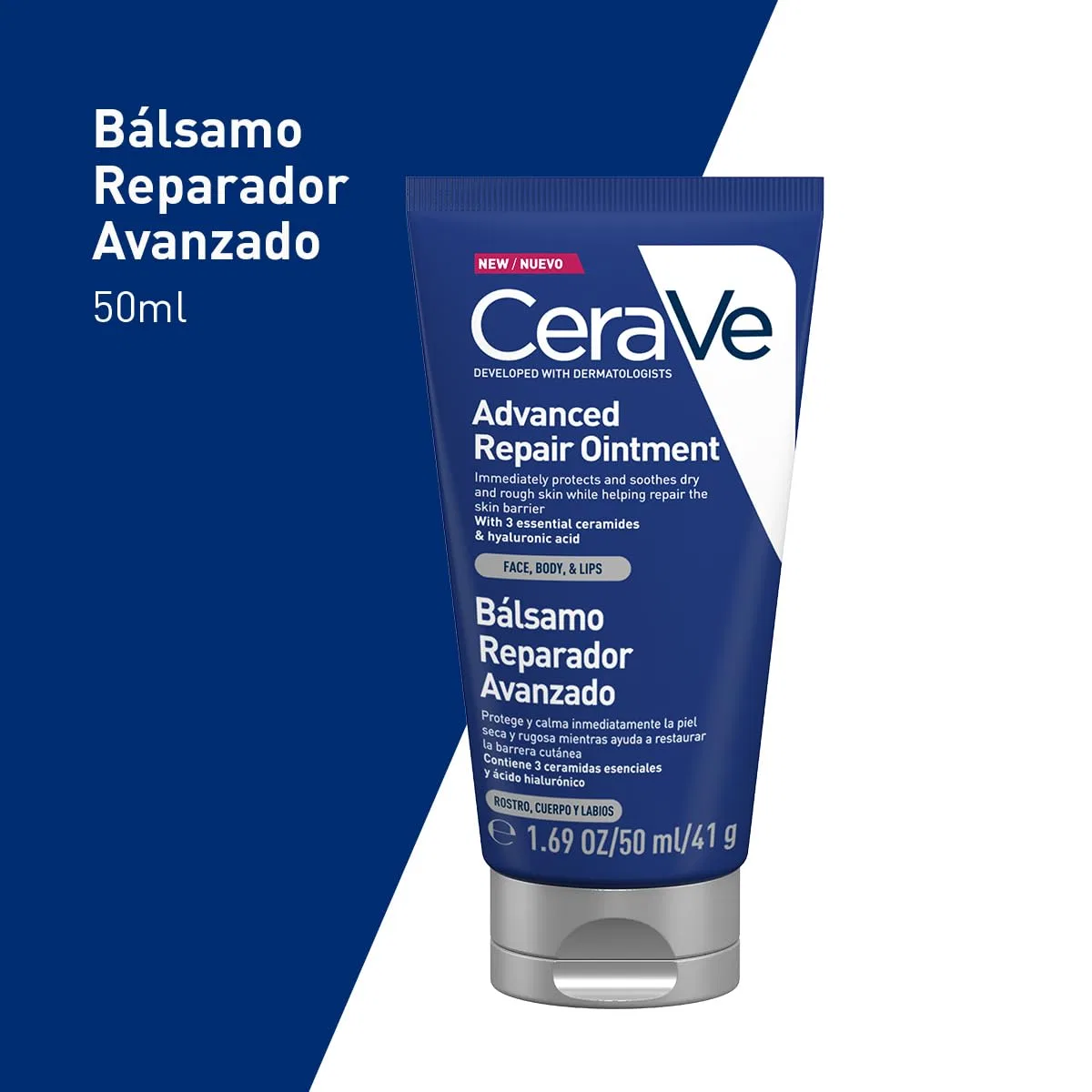 Молочко для умывания CeraVe — Восстанавливающий бальзам для потрескавшейся и сухой кожи, 50 мл — фото 3