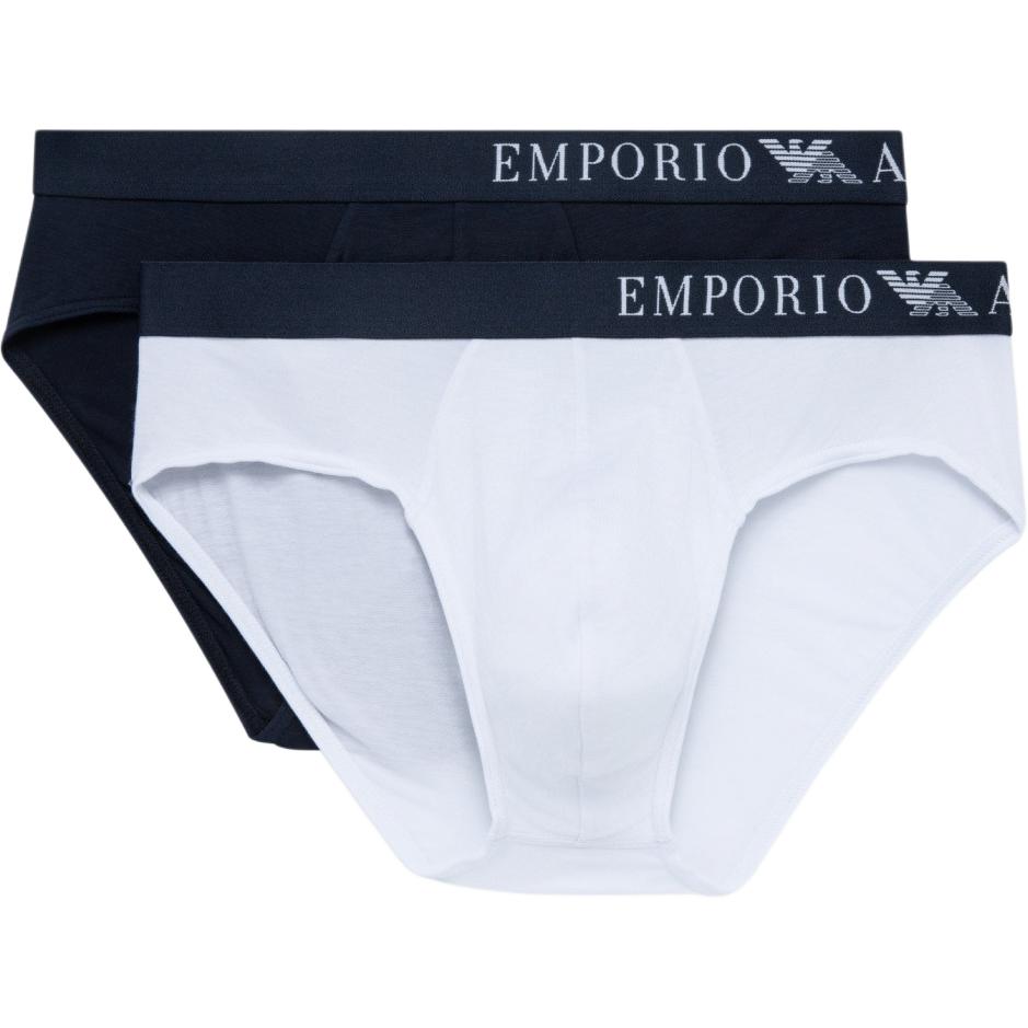 

Нижнее белье мужское 2 шт, белый+темно-синий EMPORIO ARMANI