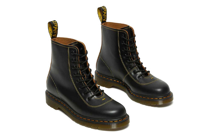 Мужские ботинки Dr. Martens Pharamond из гладкой кожи в ретро-стиле, черный — фото 4