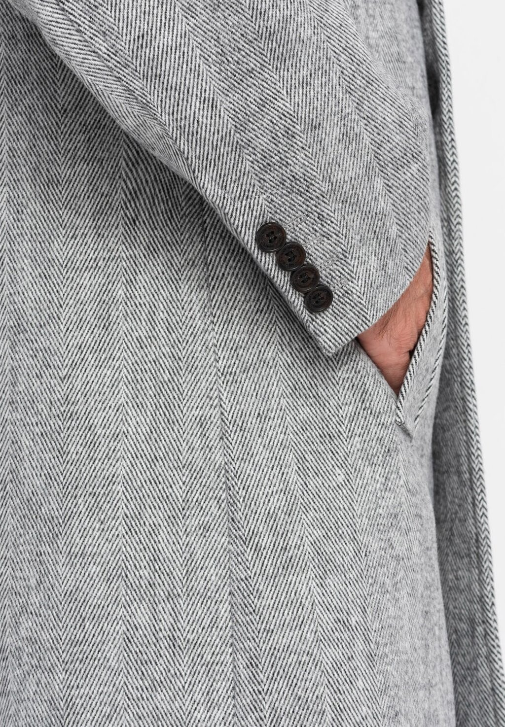 

Классическое пальто Ombre, серый