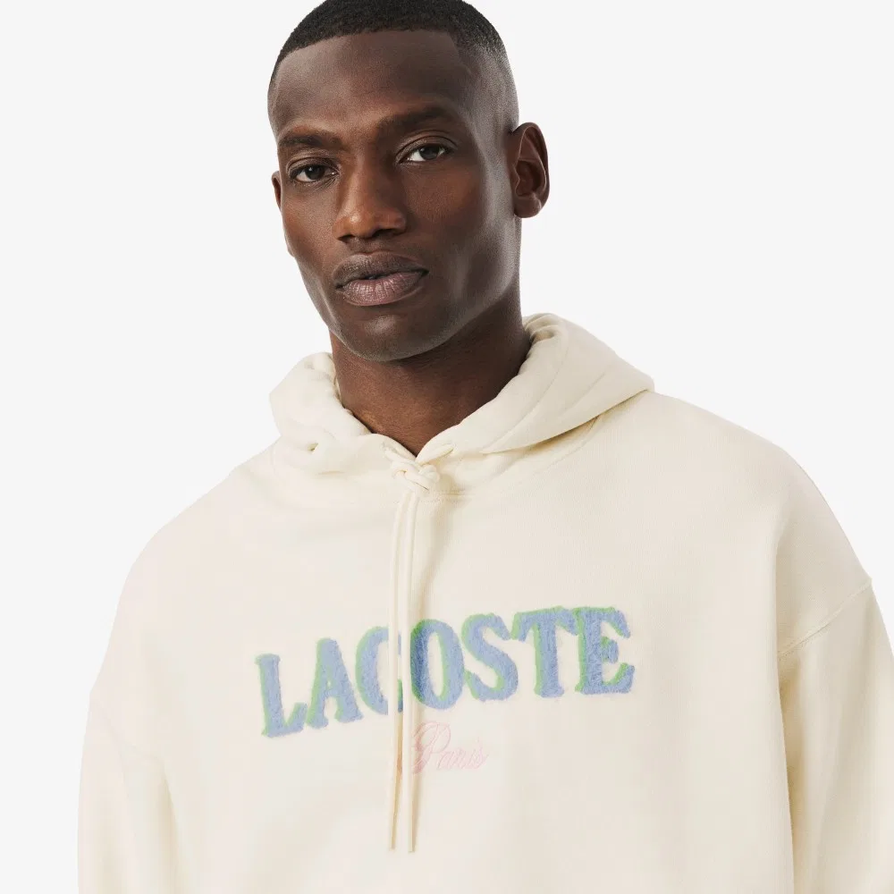 Мужское худи Holiday кремовое от Lacoste — фото 2