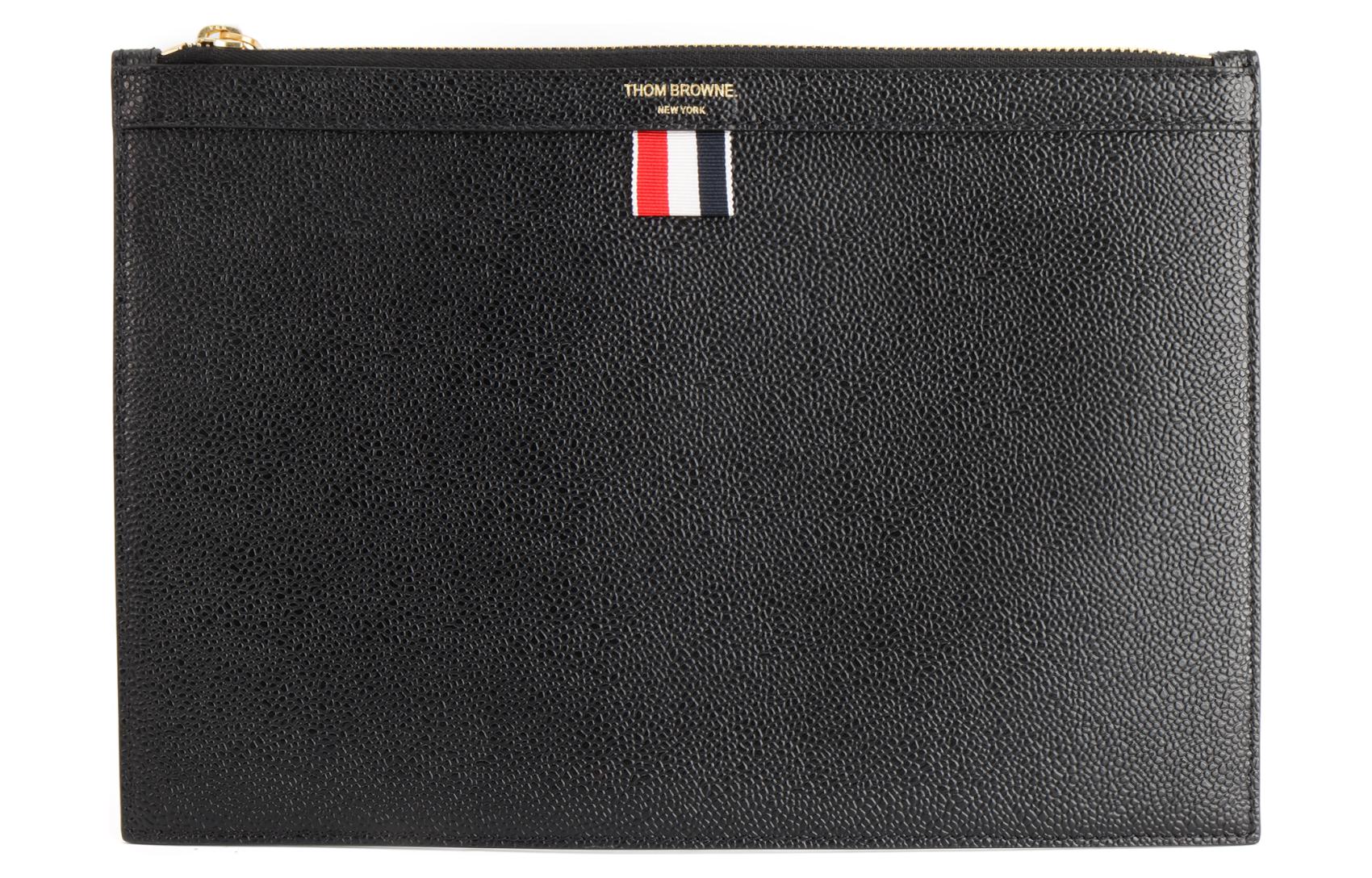 

Клатч на молнии с логотипом THOM BROWNE